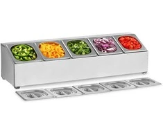 Royal Catering Stovas maitinimo konteineriams 5 x GN1/6 + 5 x konteineriai