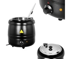 Royal Catering Elektrinis virdulys, sriubos puodas, 10 l, juodas