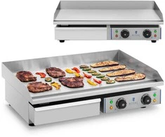 Royal Catering Elektrinis grilis aukštu kraštu, plotis 75 cm
