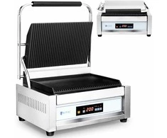 Royal Catering Elektroniniu būdu valdomos griovelinės kontaktinės grotelės 34 x 23 cm 2200 W