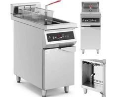 Royal Catering Atskirai pastatoma indukcinė gruzdintuvė su spintele 30 l 60-190 C 380 V 10000 W