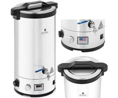 Royal Catering Košės virdulys alaus gamybai su nerūdijančio plieno laikmačiu 30-110C LED 2500 W 30 l