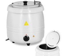 Royal Catering Elektrinis sriubos termosas iš nerūdijančio plieno cool-touch 400 W 10 l 35-80C baltas