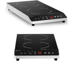Royal Catering Viryklė, reguliuojama indukcinė kaitlentė, 2 kaitvietės, sk. 26 cm LED 1800 W