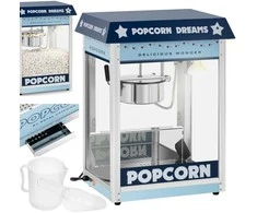 Royal Catering Mašina retro spragėsių spragėsiai TEFLON 1600 W 5-6kg/h - mėlyna
