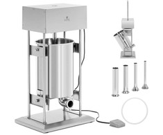 Royal Catering Elektrinis vertikalus dešrų kimštuvas, 4 piltuvėliai, 20 l, 300 W
