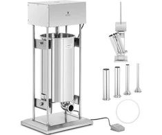Royal Catering Elektrinis vertikalus dešrų kimštuvas, 4 piltuvėliai, 25 l, 350 W