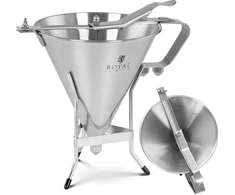 Royal Catering Grietinėlės padažo dozavimo pistoletas ant nerūdijančio plieno stovo + 3 purkštukai 1,8 l