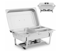 Royal Catering Buffet bain-marie šildytuvas indams su šildytuvo pasta 1/2 GN + 2x 1/4 GN