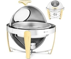 Royal Catering Apvalus bain-marie šildytuvas makaronų patiekalams su ritininiu dangteliu, 6 l