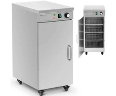 Royal Catering Lėkštės šildytuvas, šildymo spinta ant ratukų, skirta 60 lėkščių, kurių skersmuo 29 cm 600 W