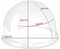 Royal Catering Apsauginis užvalkalas/atspalvio užvalkalas skirtas 52 cm cukraus vatos mašinai