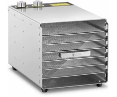 Royal Catering Profesionali maisto džiovyklė žolelėms, vaisiams ir grybams, 6 lentynos, 500 W