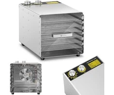 Royal Catering Profesionali maisto džiovyklė žolelėms, vaisiams ir grybams, 6 lentynos, 500 W