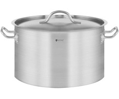 Royal Catering Maitinimo puodas su dangčiu, nerūdijančio plieno, indukcinei viryklei, 14 l