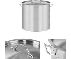 Royal Catering Maitinimo puodas su dangčiu, nerūdijančio plieno, indukcinei viryklei, 12 l