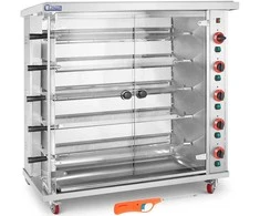 Royal Catering Dujinė kepsninė 25 vištoms, 5 iešmeliai, propanas-butanas, 25 kW