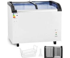 Royal Catering Stiklinis šaldiklis šaldytiems ledams, 273 l, 198 W