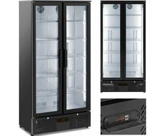 Royal Catering Baro šaldytuvas gėrimams, 2 durų, stiklinis, 458 l, 295 W