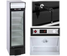 Royal Catering Šaldytuvas, šaldytuvas, stiklinė spintelė gėrimams, 2-8 laipsniai C 278L