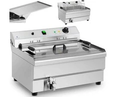 Gruzdintuvė Royal Catering Spurgų keptuvė žuviai ir traškučiams su nusausintuvu 9000 W 30 l 400 V