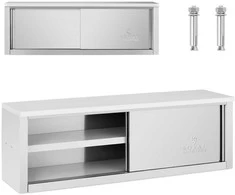 Royal Catering Maitinimo sieninė spinta su stumdomomis durimis PLIENAS 150 kg 150 x 40 x 50 cm