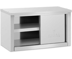 Royal Catering Maitinimo sieninė spinta su stumdomomis durimis PLIENAS 120 kg 90 x 40 x 50 cm