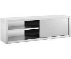 Royal Catering Maitinimo sieninė spinta su stumdomomis durimis, Plieninė, 200 x 45 x 60 cm