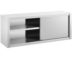 Royal Catering Maitinimo sieninė spinta su stumdomomis durimis, Plieninė, 150 x 45 x 60 cm