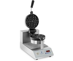 Royal Catering Sukamoji vaflinė skirta vafliams su apvaliais ketvirčiais. 18cm 1300W RCWM-1300-RE