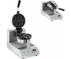 Royal Catering Sukamoji vaflinė skirta vafliams su apvaliais ketvirčiais. 18cm 1300W RCWM-1300-RE
