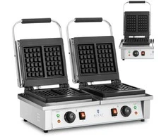Royal Catering Vaflinė stačiakampis dvivietis 4 belgiškiems vafliams 2 x 2000 W