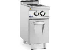Viryklė Royal Catering Atskirai pastatoma elektrinė virtuvė su spintele 2 kaitvietės 5,2 kW 400 V