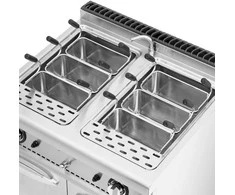 Royal Catering Warnik do makaronu makaroniarka na gaz propan butan / LPG / ziemny 4 x 4 kW