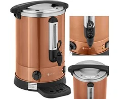 Royal Catering Warnik vandens šildytuvas su dvigubomis sienelėmis ir kanalizacija 13,5 L 2500 W oranžinė