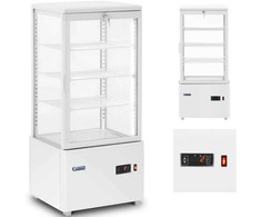 Šaldytuvas Royal Catering Šaldytuvo vitrina, stiklinė, 4 lygių, 78 l - balta