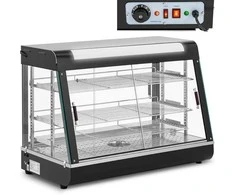 Royal Catering Reguliuojamas šildymo ekranas maisto pristatymui, 3 lentynos, 1600W 150L