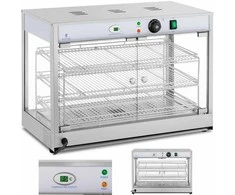 Royal Catering Šildoma vitrina maisto pristatymui, 3 lentynos, 25-85C, 1200W