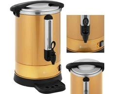 Royal Catering Kavos ir arbatos virimo aparatas su čiaupu ir lašinimo padėklu 14 l 1500 W aukso