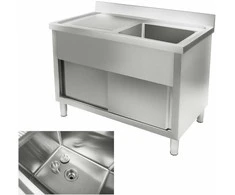 Royal Catering Nerūdijančio plieno kriauklė virtuvei, plotis 120 cm