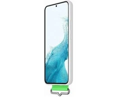 Dėklas GS906TWE silikoninis dangtelis su dirželiu, skirtas Samsung Galaxy S22 Plus Baltas (Baltas)