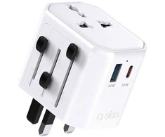 SBS TEADAPTUSBTCUNI USB-C USB-A universalus kelioninis adapteris - Baltos