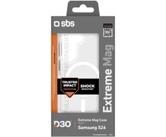 SBS Extreme D30 dėklas skirtas Samsung Galaxy S26 suderinamas su MagSafe – skaidrus