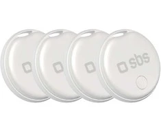 SBS Track My Circle locator compatible with Apple Find My set of 4 – baltas