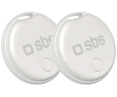SBS Track My Circle locator compatible with Apple Find My set of 2 – baltas