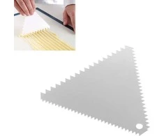 Trikampis konditerijos grandiklis, DAŽOTAS, nerūdijantis plienas 110x110mm - HENDI 554227