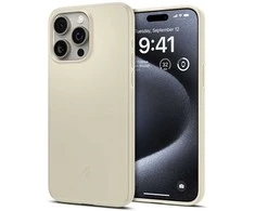 Spigen Thin Fit dėklas skirtas Apple iPhone 15 Pro,  spalva - Mute Beige