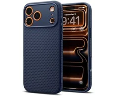 „Spigen Liquid Air“ dėklas, skirtas „iPhone 17 Pro“ - Mėlyna