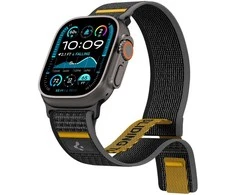 Juoda apyrankė Apple Watch 6 / 7 / 8 / 9 / 10 / SE / Ultra 1 / 2 ( 44 / 45 / 46 / 49 mm) laikrodžiui „Spigen Athlex Air”