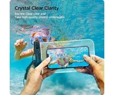SPIGEN A601 UNIVERSALUS VANDENIUI ATSPIRUS DĖKLAS 2 PAKUOTĖS CRYSTAL CLEAR